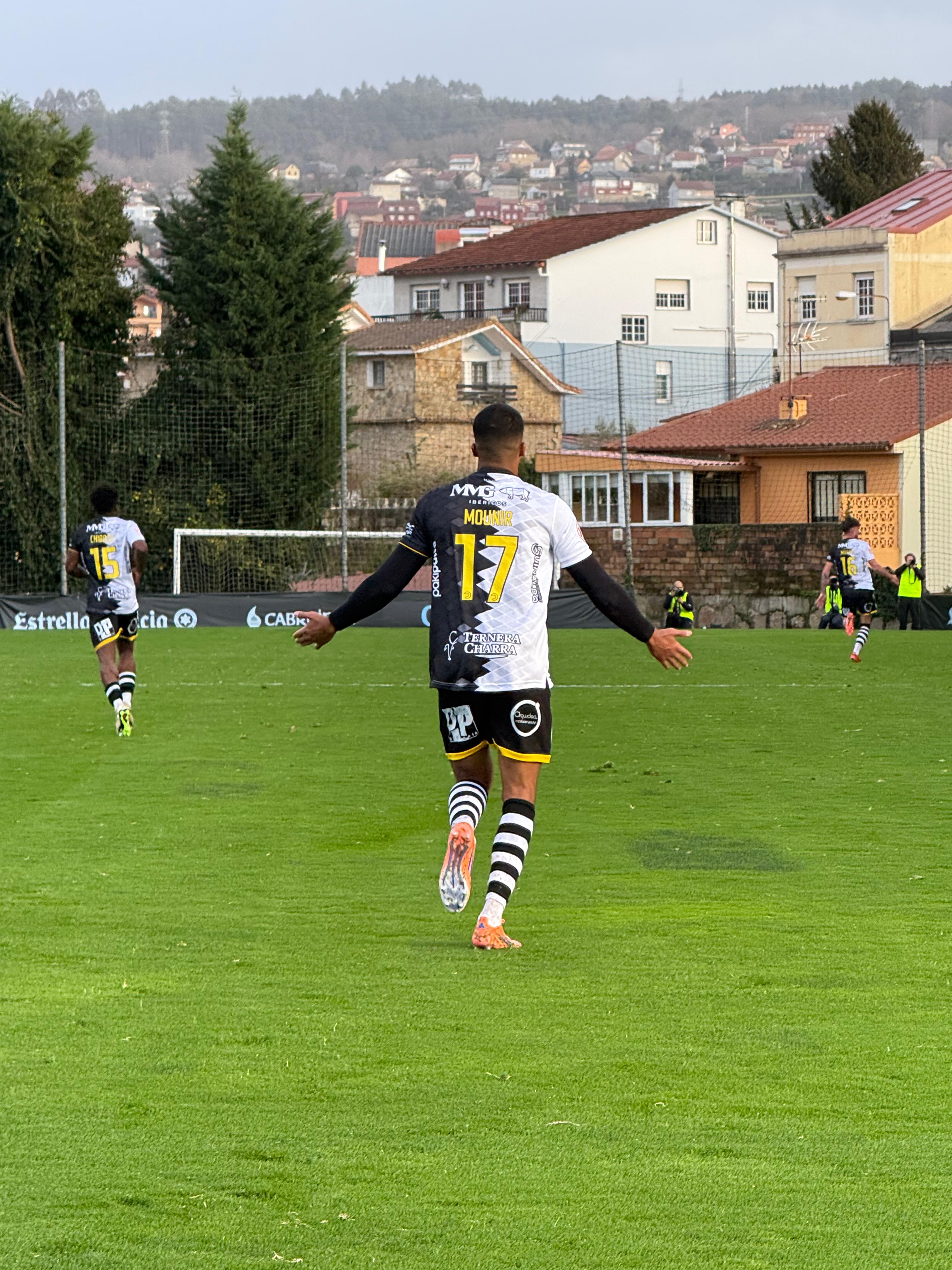 Mounir, durante el partido de Barreiro de este fin de semana/Unionistas CF