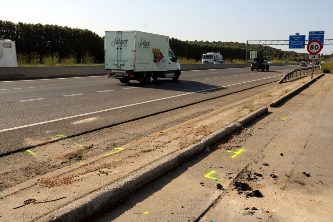 Lloc de l'accident mortal a Palamós