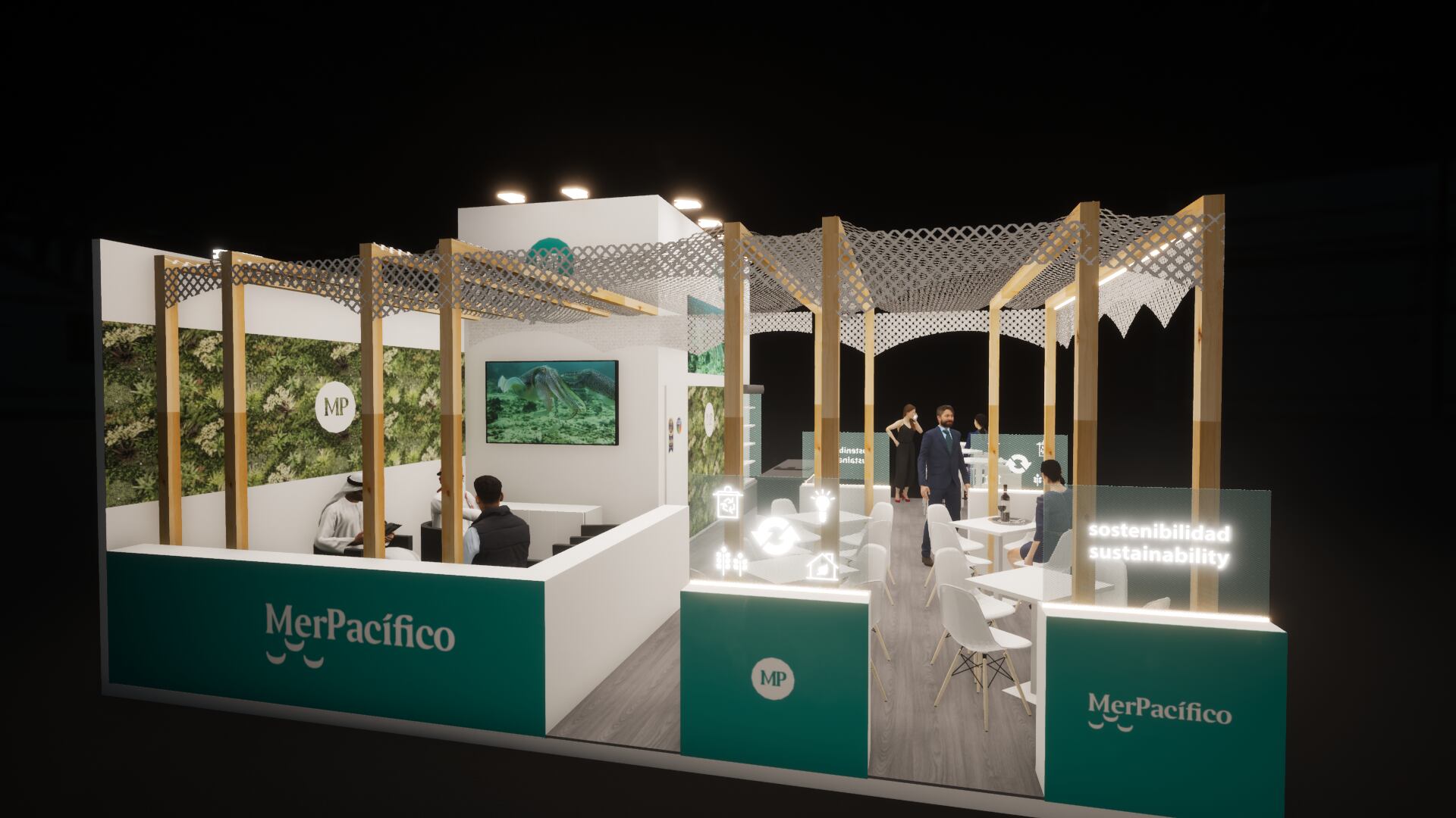 Stand de Merpacífico en la feria de Vigo