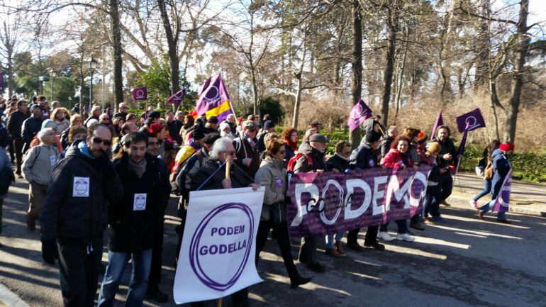 El círculo de Godella en la Marcha por el cambio