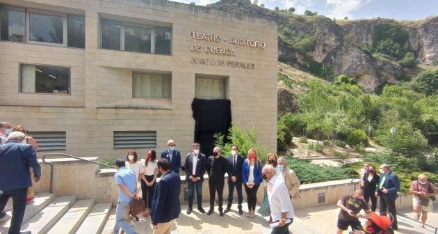 José Luis Perales bautiza el Teatro Auditorio de Cuenca el pasado 15 de junio.