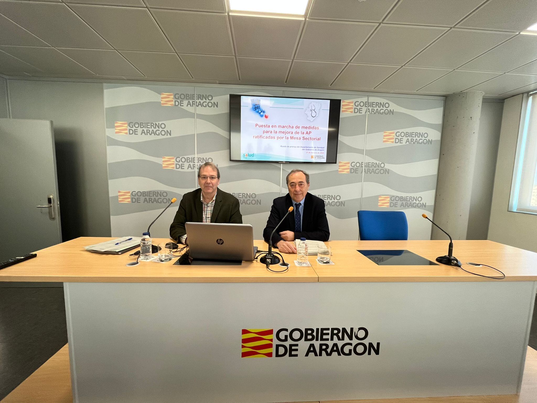 Chema Arnal y Javier Marzo presentan las medidas para mejorar la Atención Primaria en Aragón