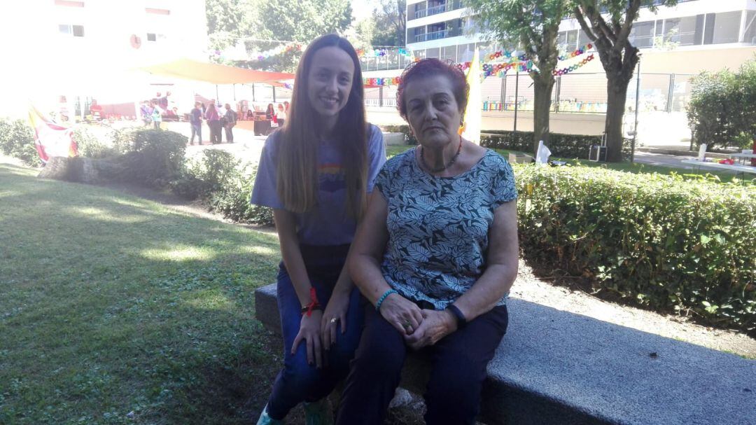 Rocío Marín y Mercedes Avariño durante la celebración del 130 aniversario de UGT.