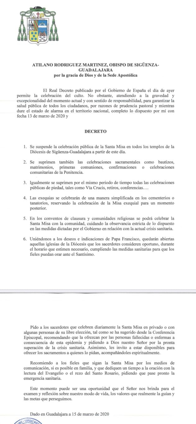 Decreto obispo