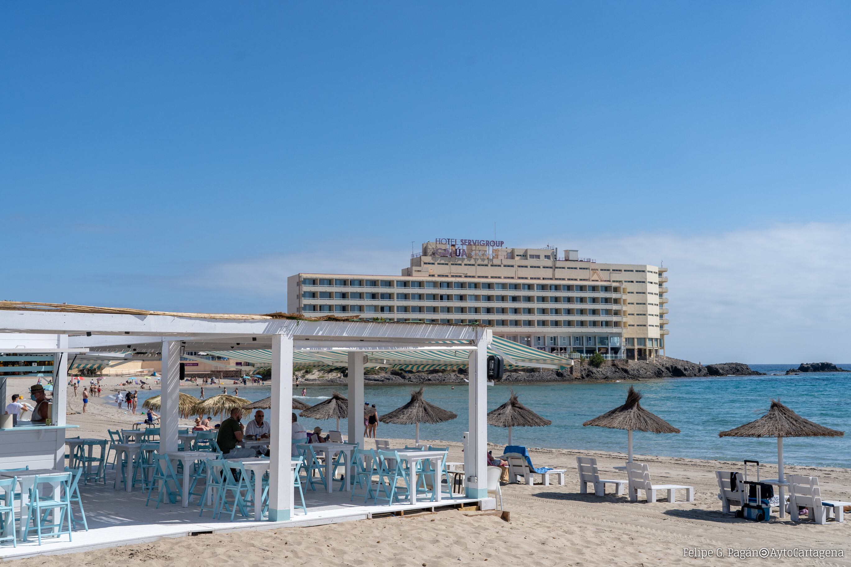 Imagen de archivo de un chiringuito de La Manga