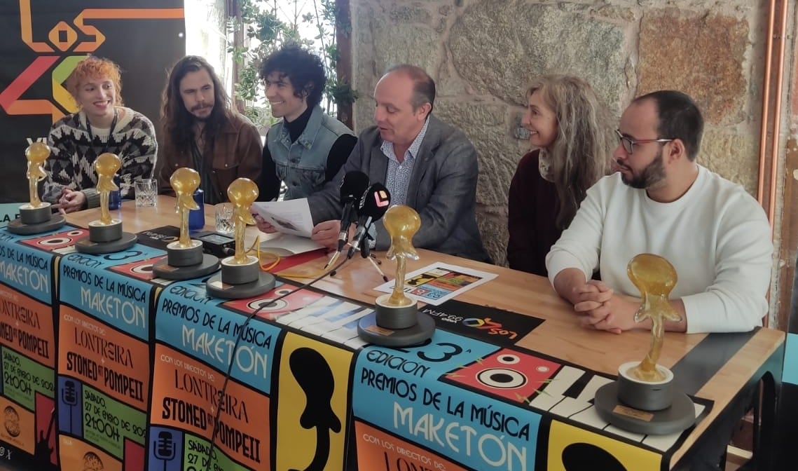 Momento de la rueda de prensa de presentación de los Premios Maketón 2023 en Vigo