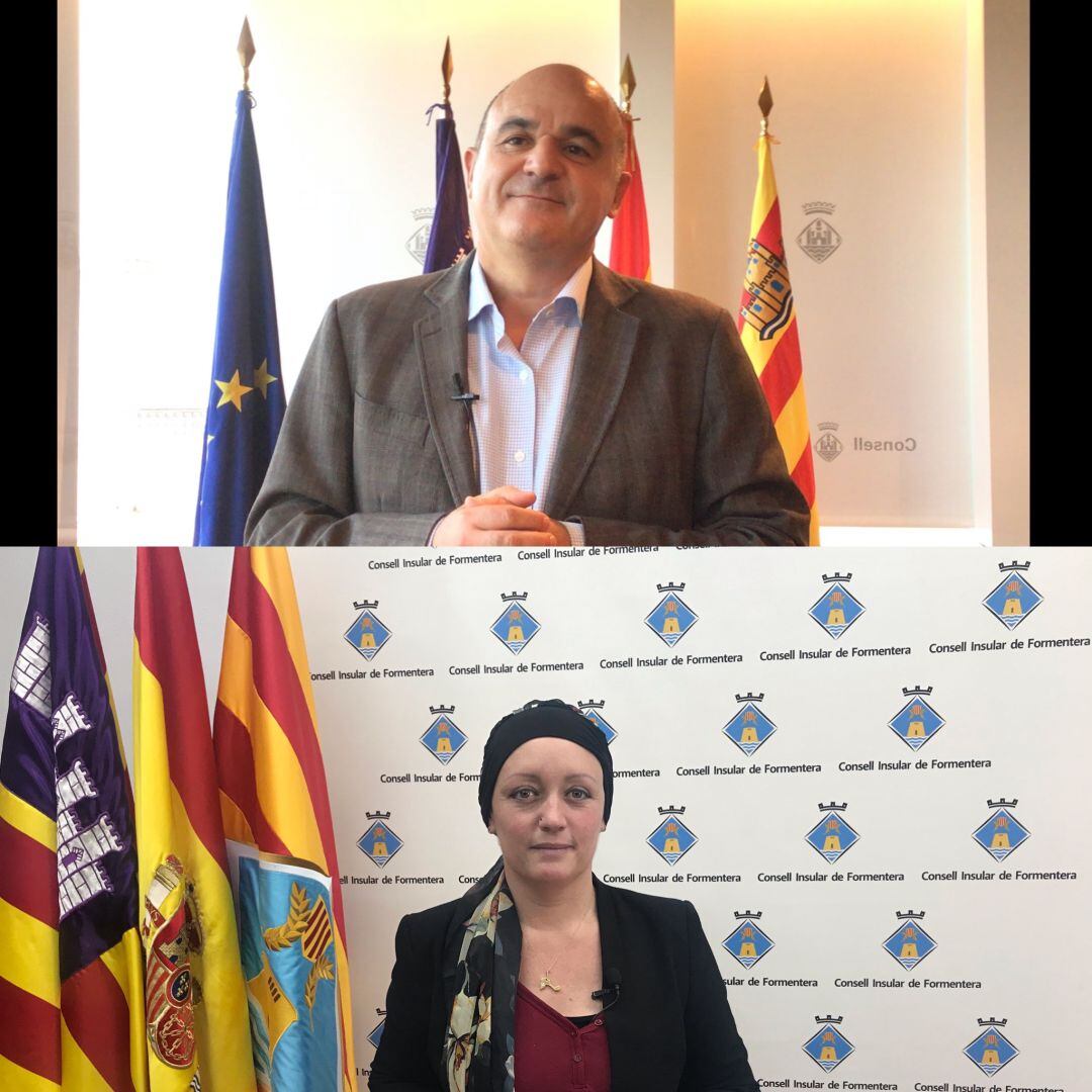 Presidente del Consell de Ibiza y  presidenta de Formentera.