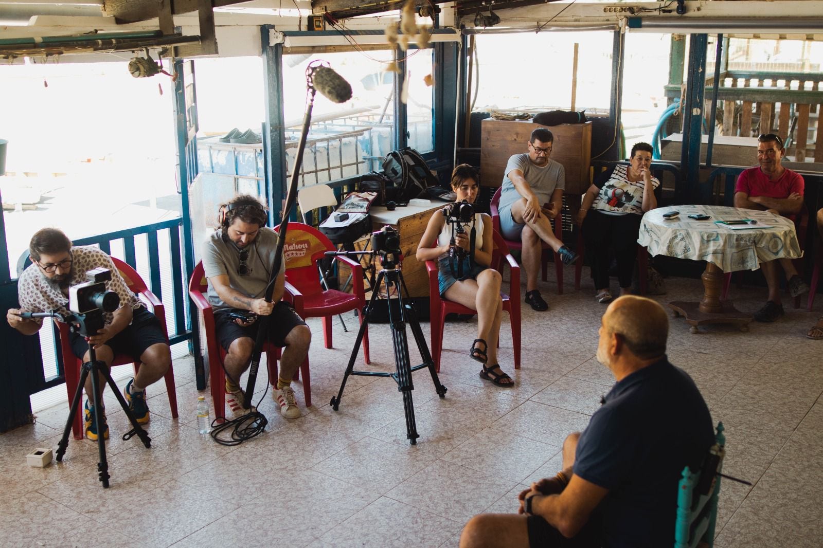 Rodaje del documental de La Algameca Chica