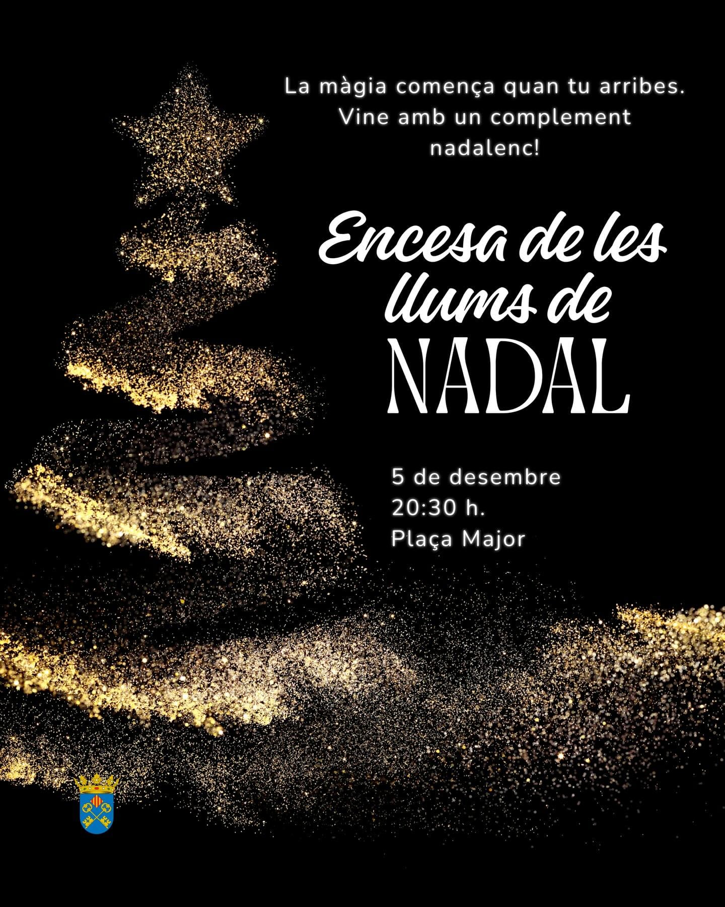 Cartel del encendido de las luces