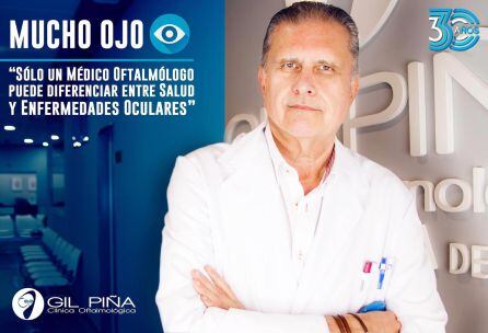 El doctor Rafael Gil Piña, oftalmólogo onubense