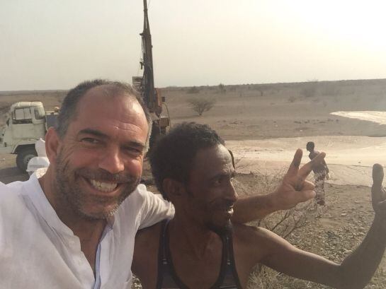 Arístides Bermejo, buscando agua en Etiopía con la &#039;Fundación Ayudare&#039;.