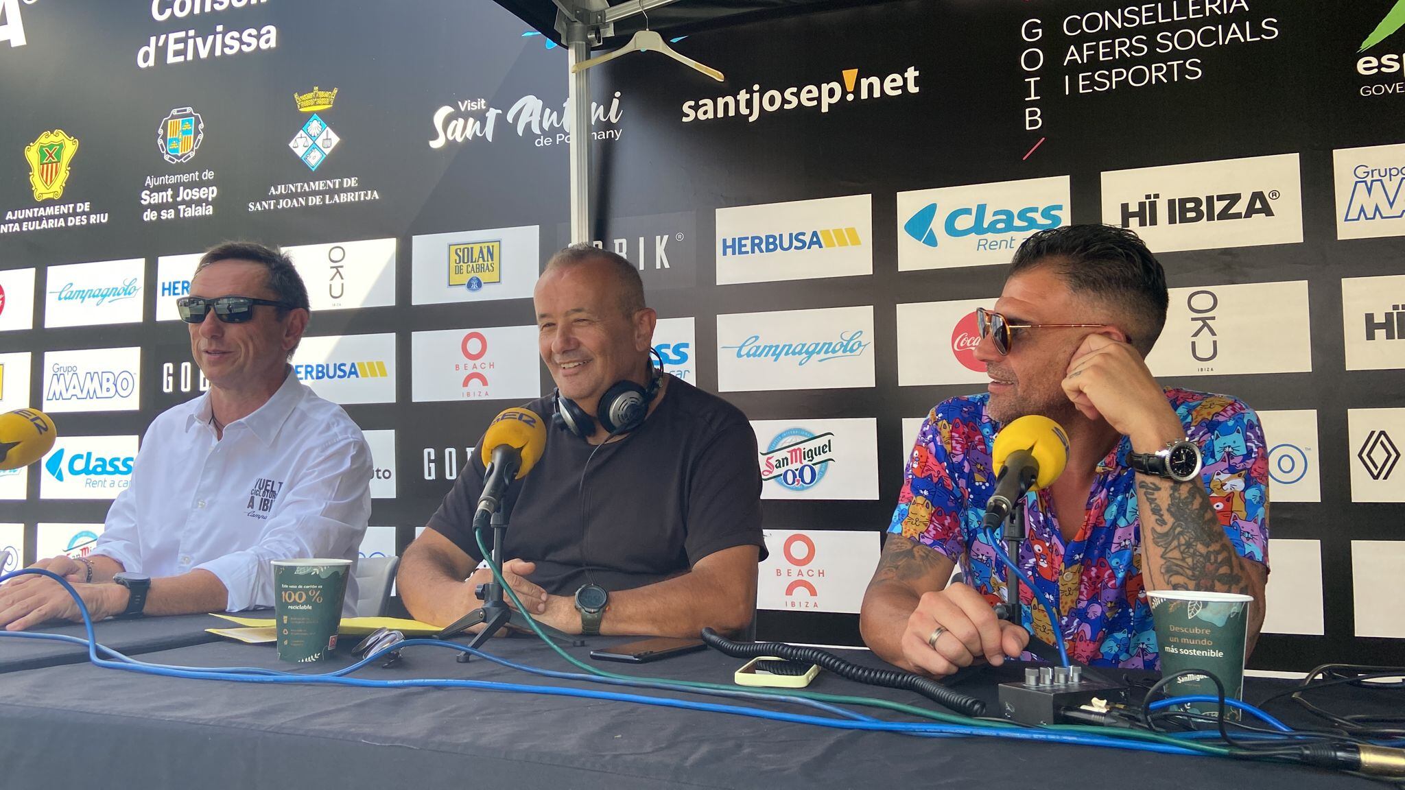 Pereiro y Juanjo Planells organizador de la Vuelta en Ser Deportivos Ibiza
