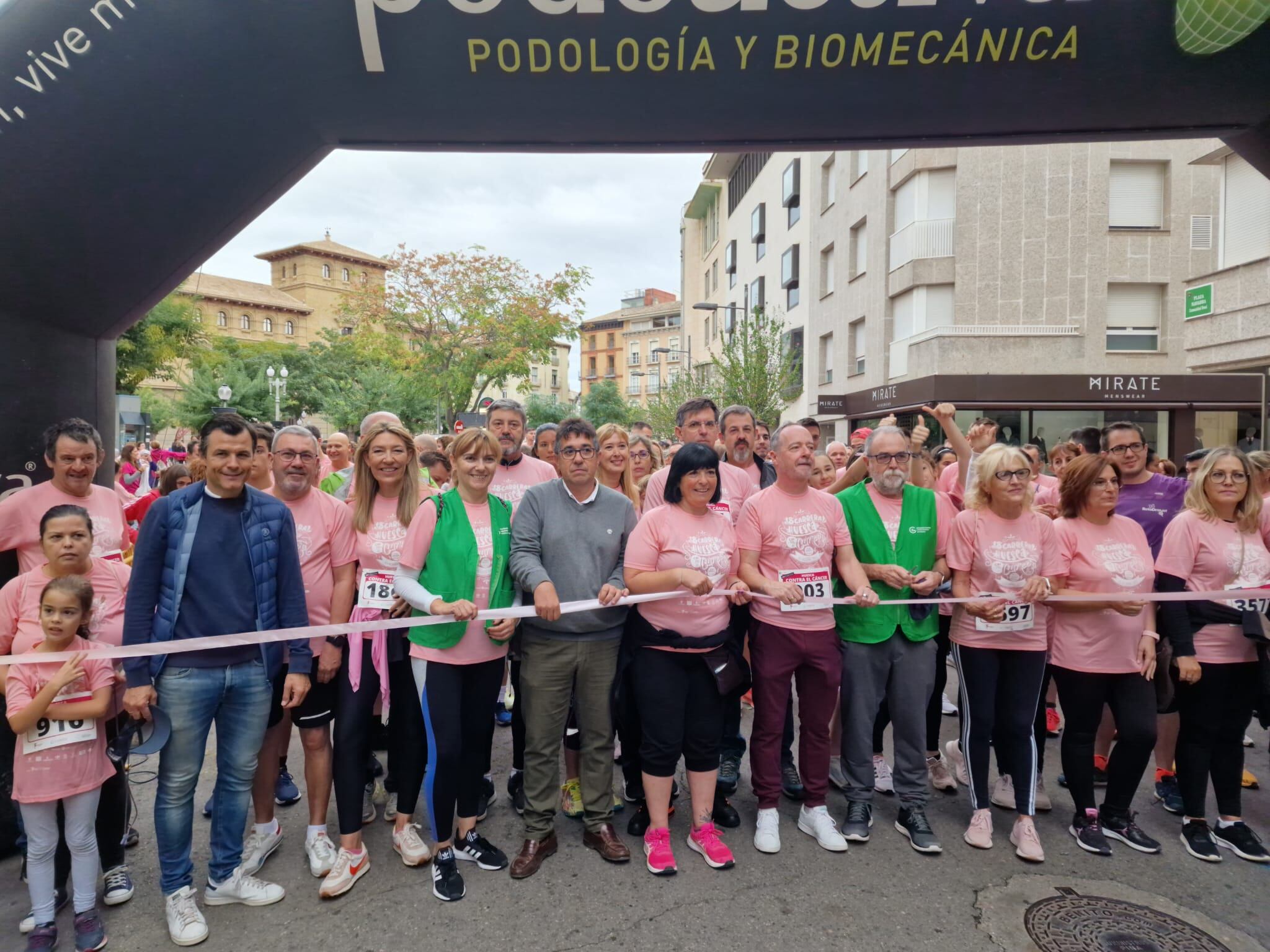 A primera hora de la mañana, la animación en Huesca era patente