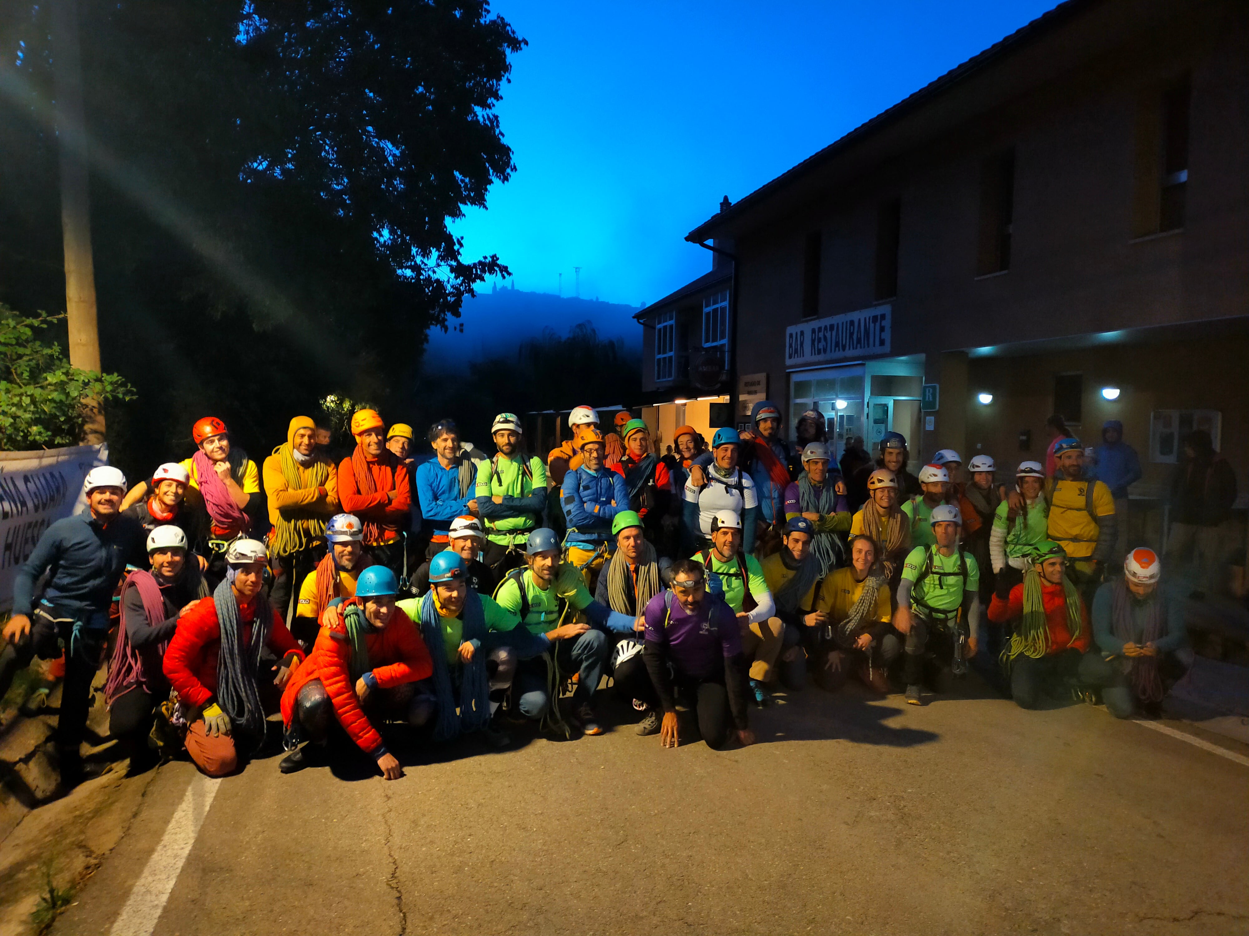 Participantes en el Rally de Escalada de Riglos