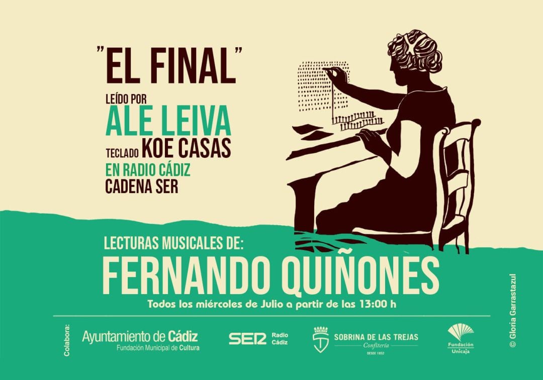 Portada del relato &quot;El final&quot; leído por Ale Leiva, acompañado al teclado de Koe Casas