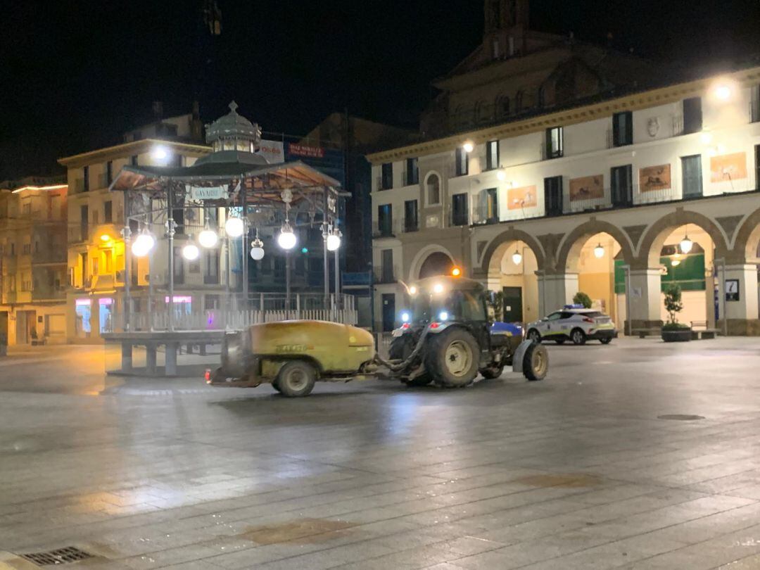 Fumigación del centro de Tudela