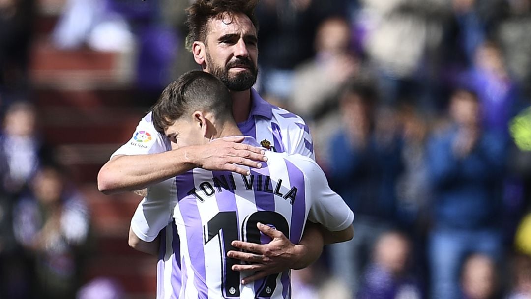 Borja Fernández, en su último partido con el Valladolid.