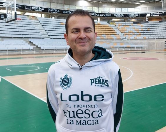 Rafa Sanz, técnico de Lobe Huesca la Magia