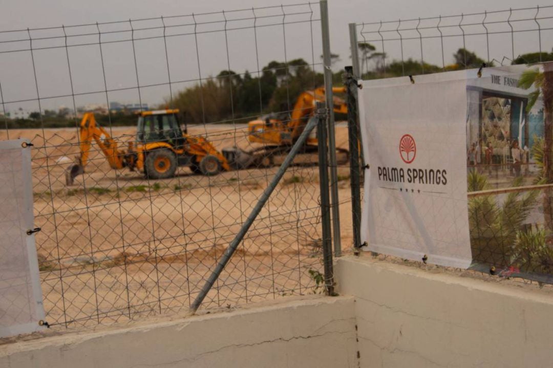 Obras en los terrenos de Ses Fontanelles