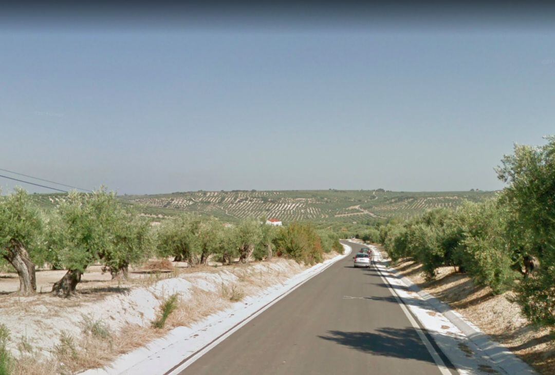 Carretera que une Úbeda con Santa Eulalia