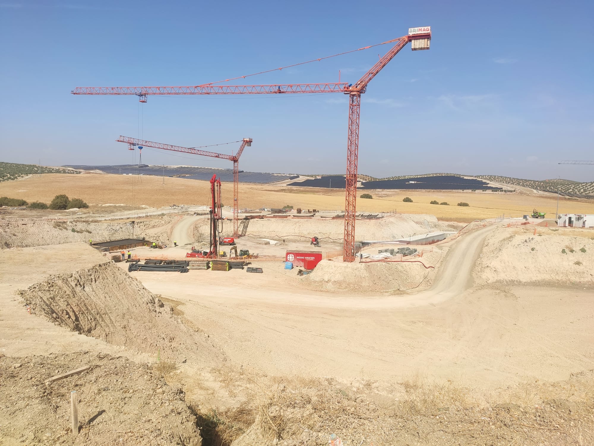 Estado de las obras del campus principal del Cetedex en Jaén.