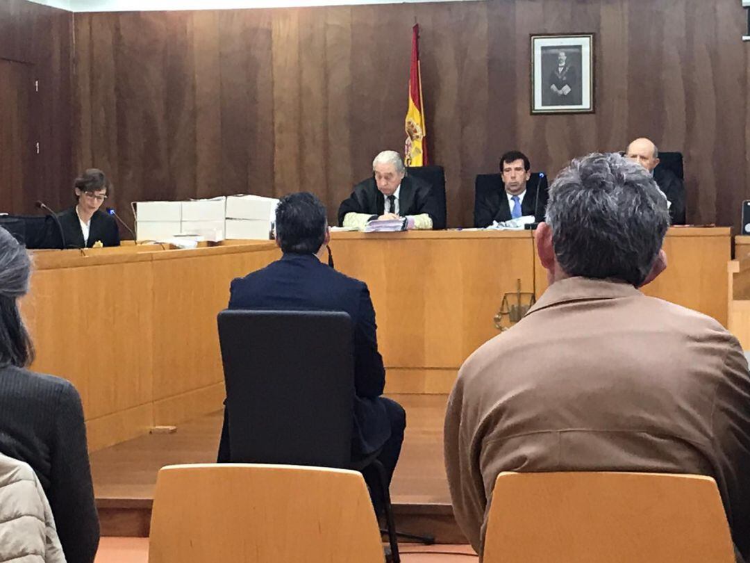 Daniel García Madrid, durante su declaración ante el juez en la Audiencia Provincial, con sede en Cartagena