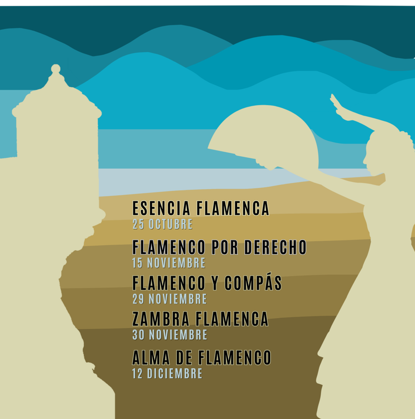 Cartel de ciclo &#039;Flamenco en el Castillo&#039;