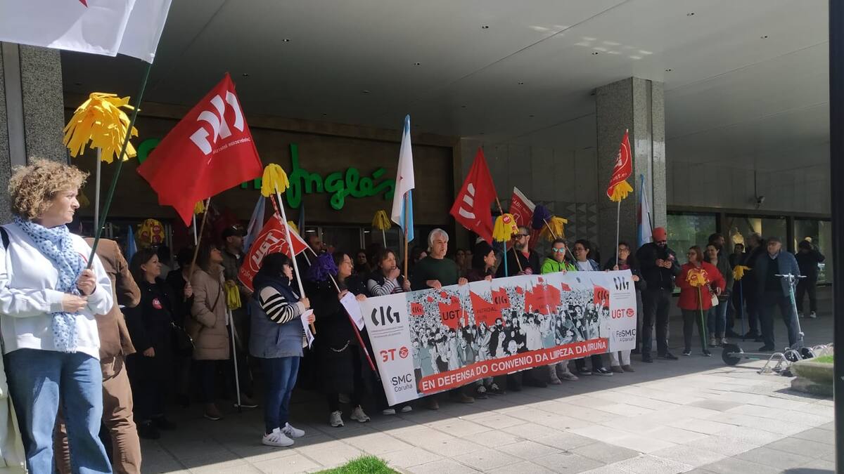 Movilización fregonas amarillas: Veronica Vermejo, Delegada CIG Limpieza