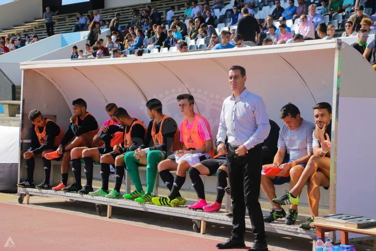 Manolo Ruiz durante el partido ante El Ejido 2012.