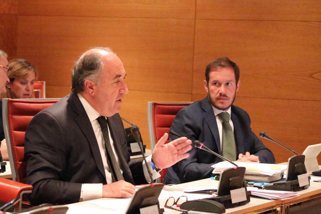 José Ignacio Landaluce, en una sesión reciente en el Senado.
