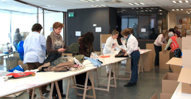 Recogida de alimentos y enseres en Alcobendas para los refugiados