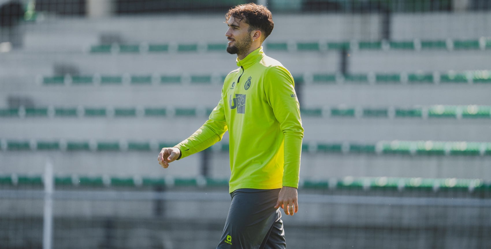 Pablo Ramón, esta mañana en La Albericia.