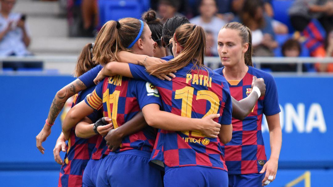 El Barcelona femenino, en su último partido ante el Atlético de Madrid