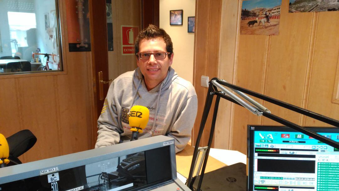 El concejal, Javier Puerto, en Radio Peñafiel
