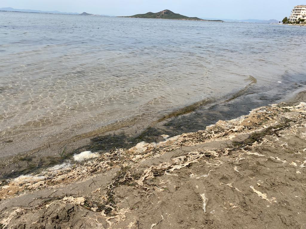 Imagen del Mar Menor este domingo