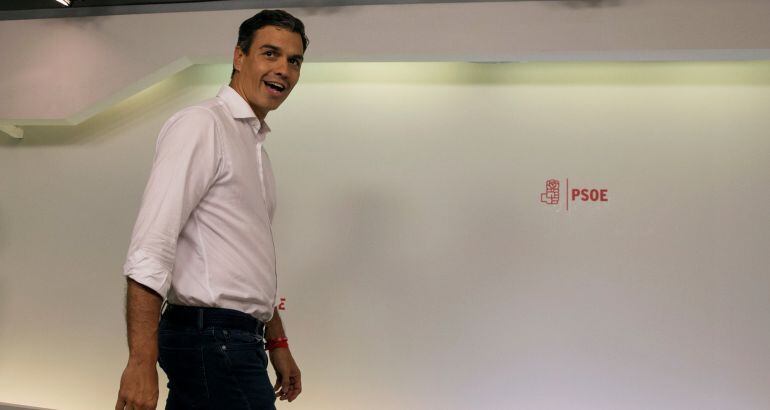 Pedro Sánchez se ha reunido con Javier Fernández este lunes en Ferraz