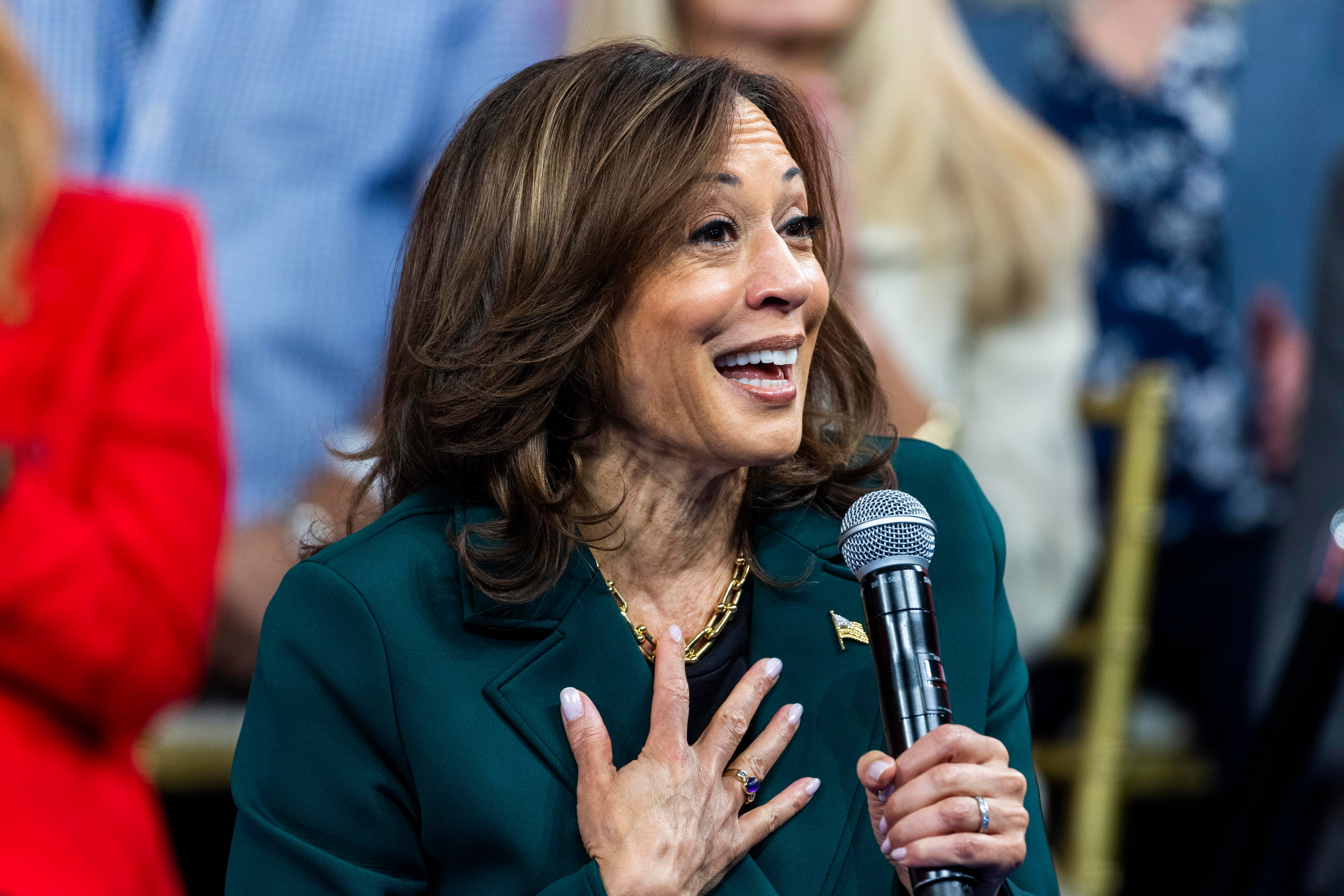 La candidata demócrata Kamala Harris.