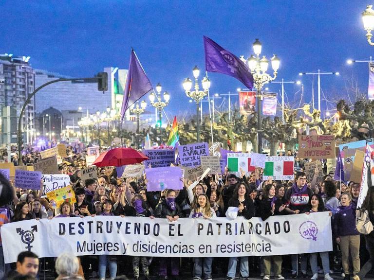 Manifestación del 8-M en Santander.