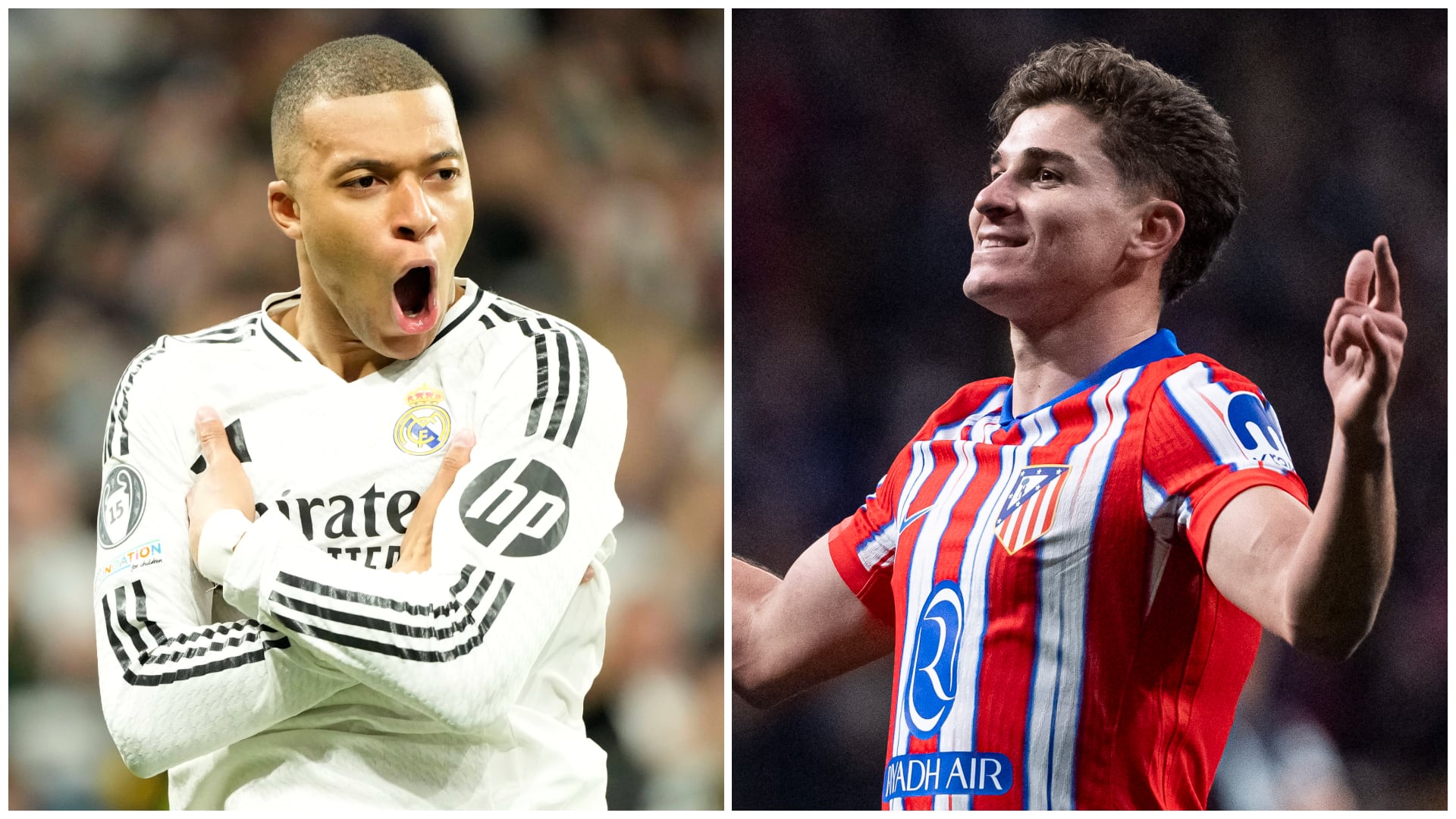 Kylian Mbappé y Julián Alvarez asumirán la responsabilidad goleadora del &#039;Euroderbi&#039;