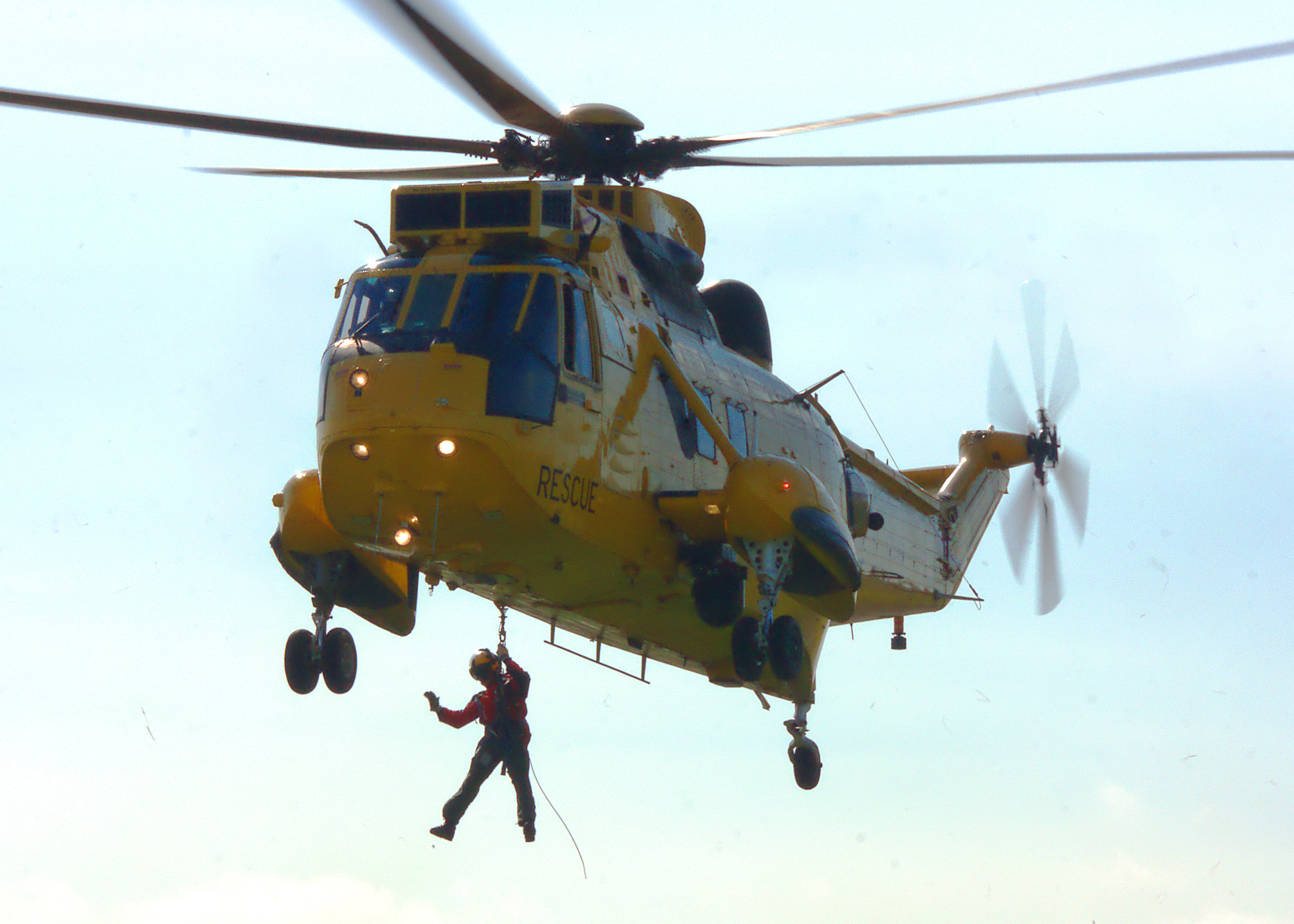 Helicóptero de rescate, imagen de archivo.