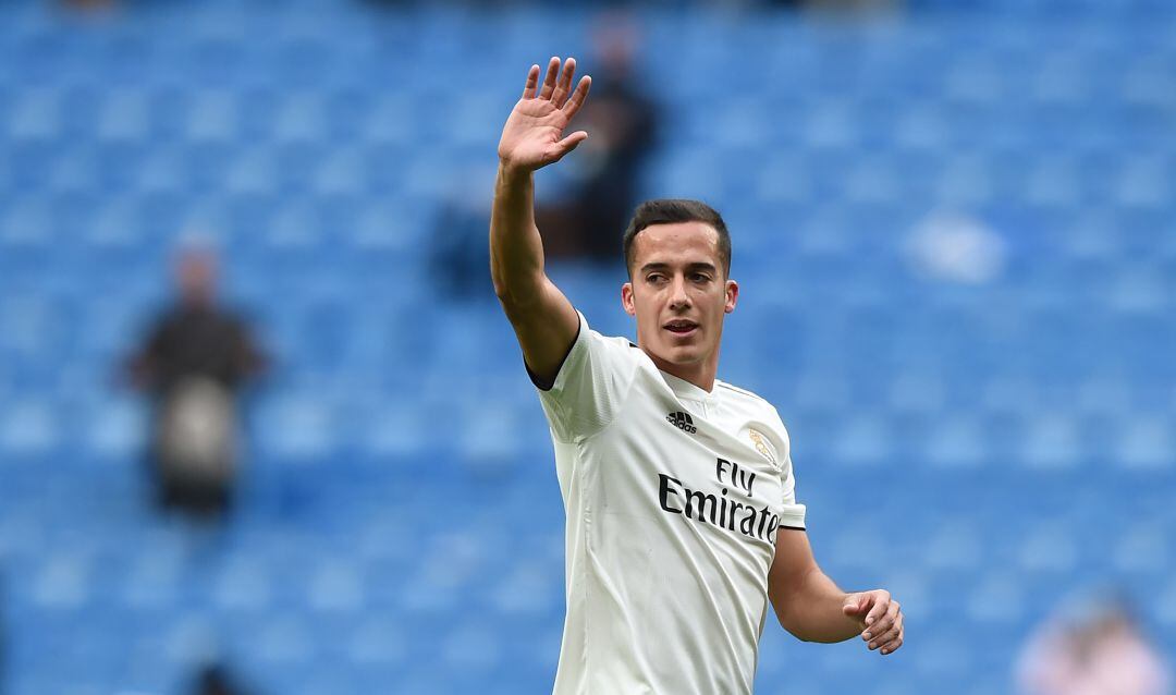 Lucas Vázquez, en un partido con el Real Madrid