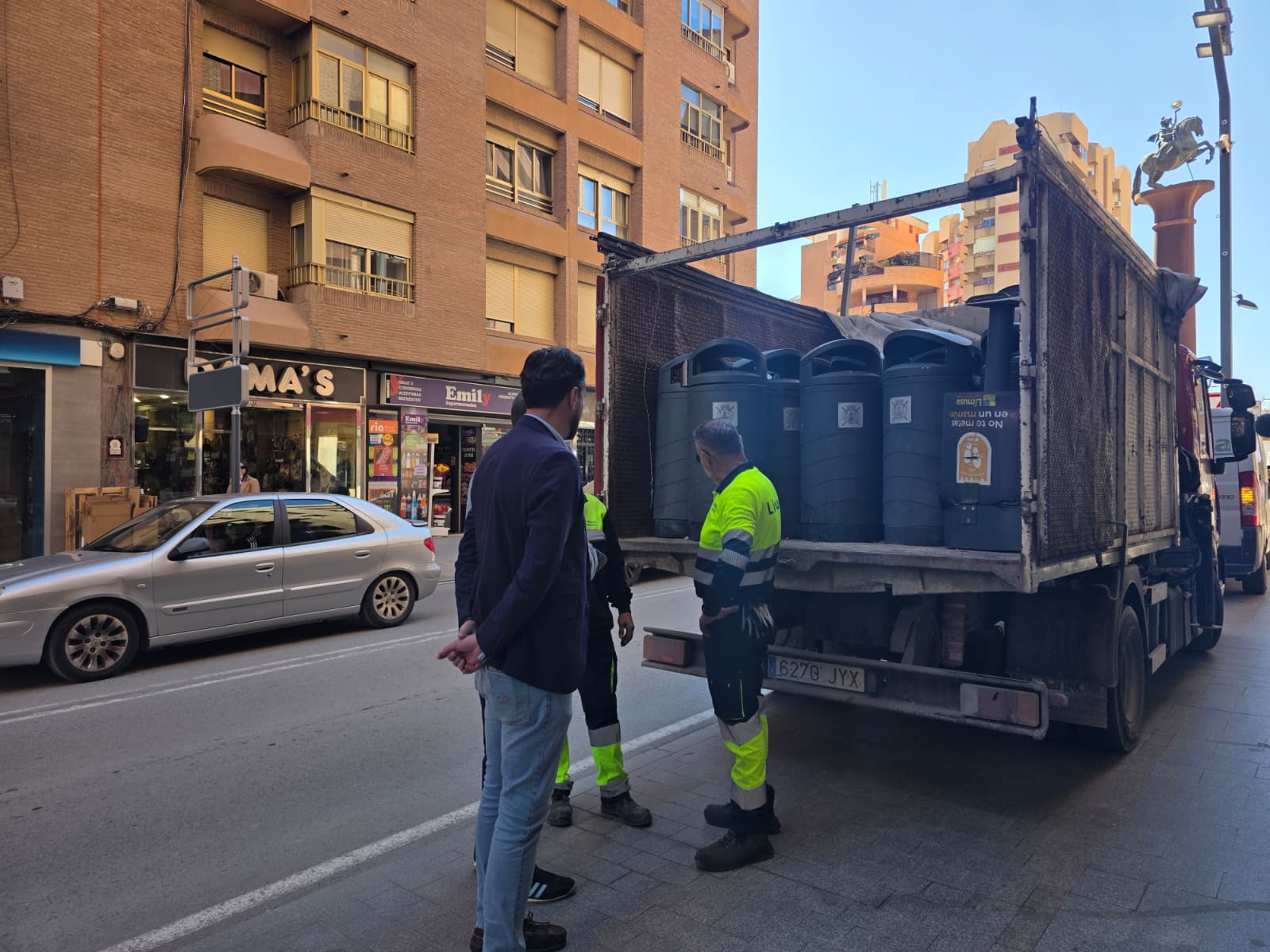 El viernes arranca en la Avenida Juan Carlos I el montaje de las tribunas para Semana Santa de Lorca.