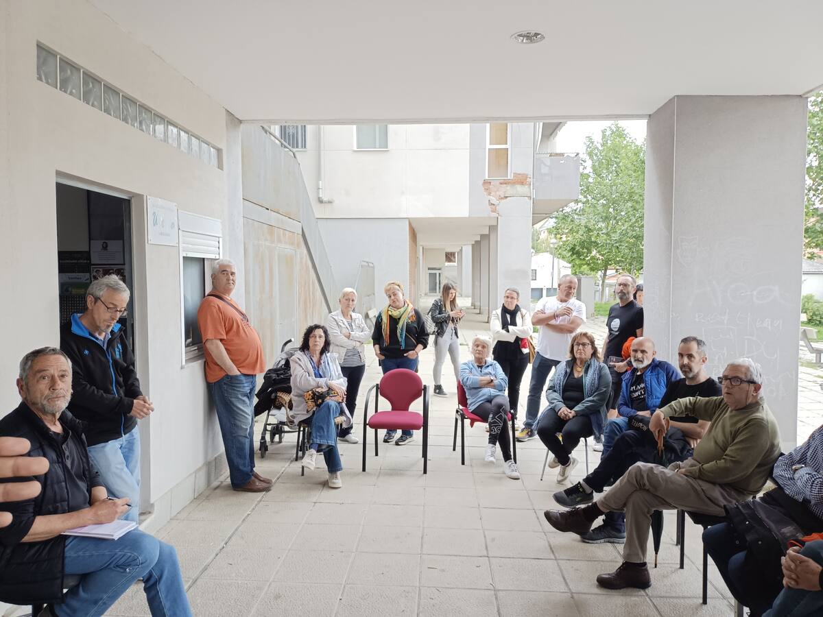 Javier Sadornil, antes de la asamblea de este miércoles en Sabiñánigo