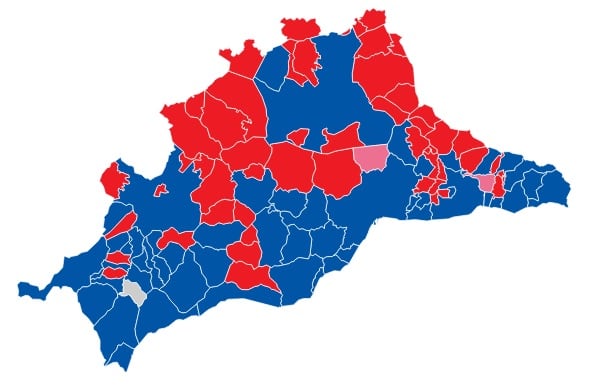 Resultados electorales del 23-J en la provincia de Málaga por municipios