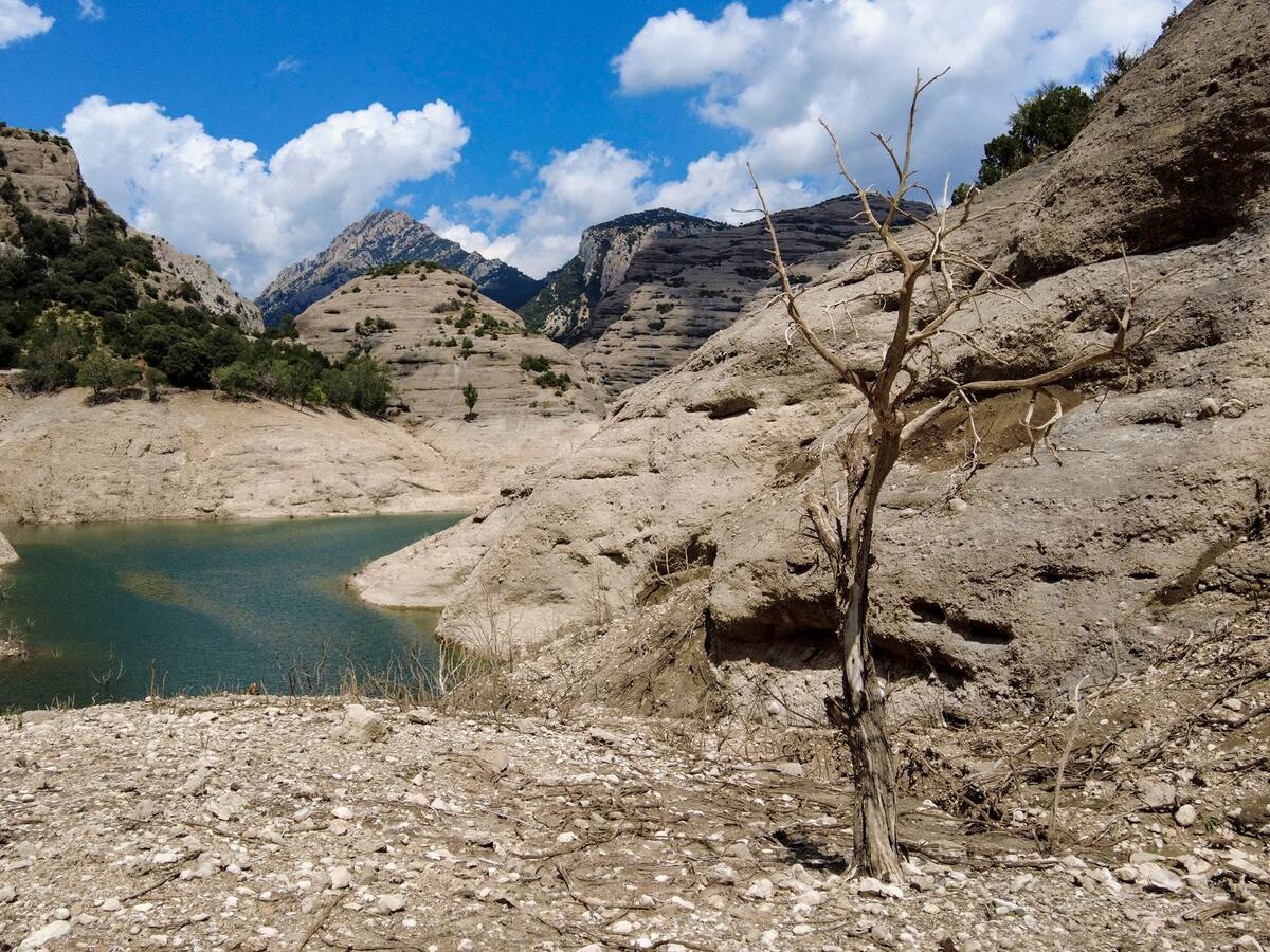 Los embalses de Huesca continúan bajando y se sitúan en mínimos de los últimos cinco años