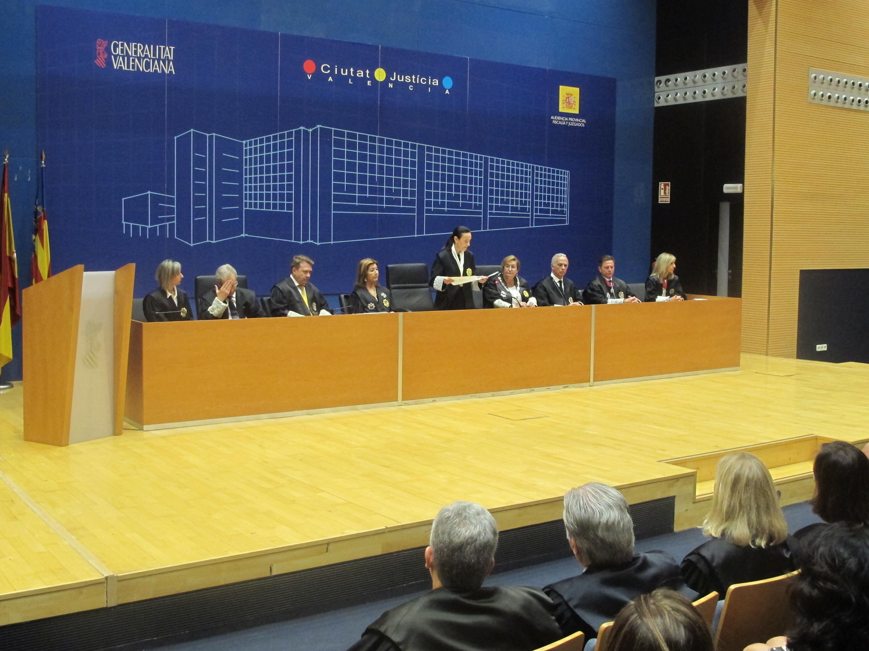 Acto de apertura del año judicial celebrado hoy en València