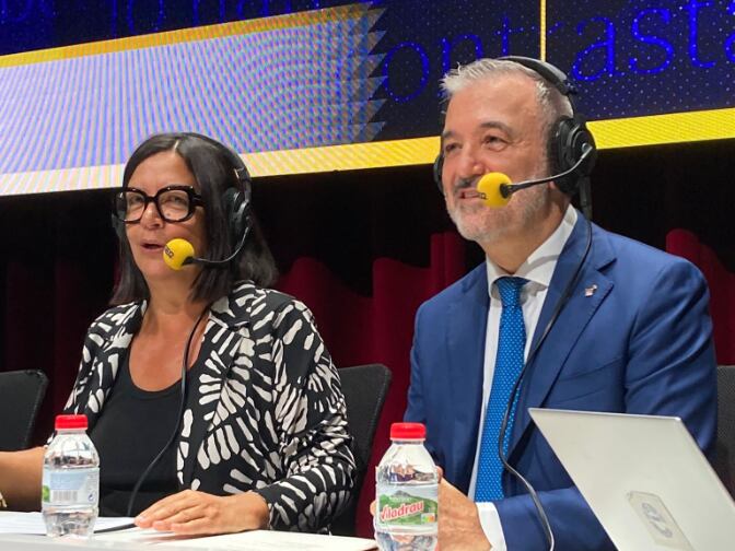 Jaume Collboni, durant l'entrevista.