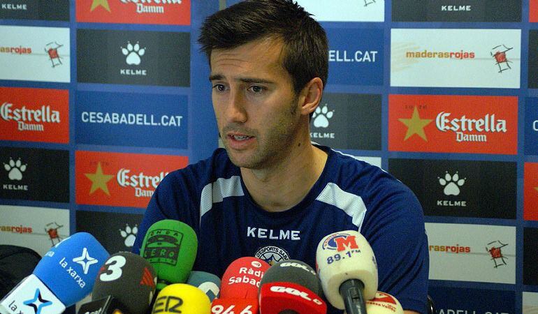 Manu Lanzarote en su época como jugador del Sabadell.