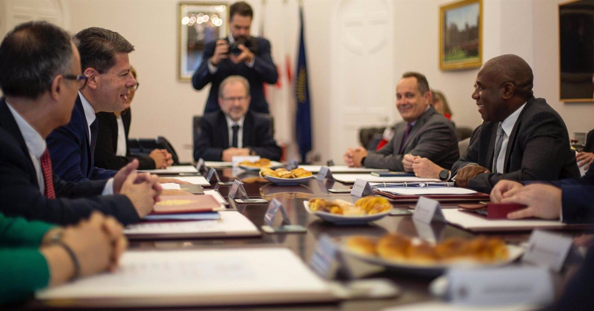 Un momento de la reunión