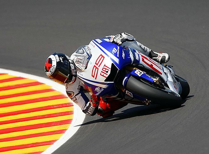 Jorge Lorenzo en los entrenamientos del GP de Italia